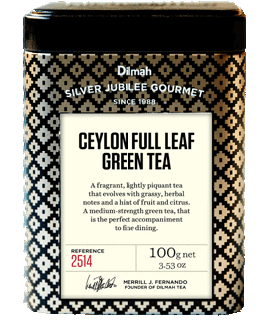 Container of Full Leaf Green Tea