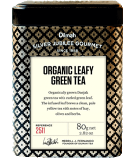 Container of Organic Leafy Green Tea