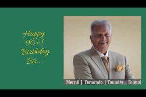 The Dilmah Legal Team Pay Tribute to the Dilmah Founder on His Birthday