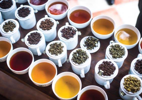 Range of teas
