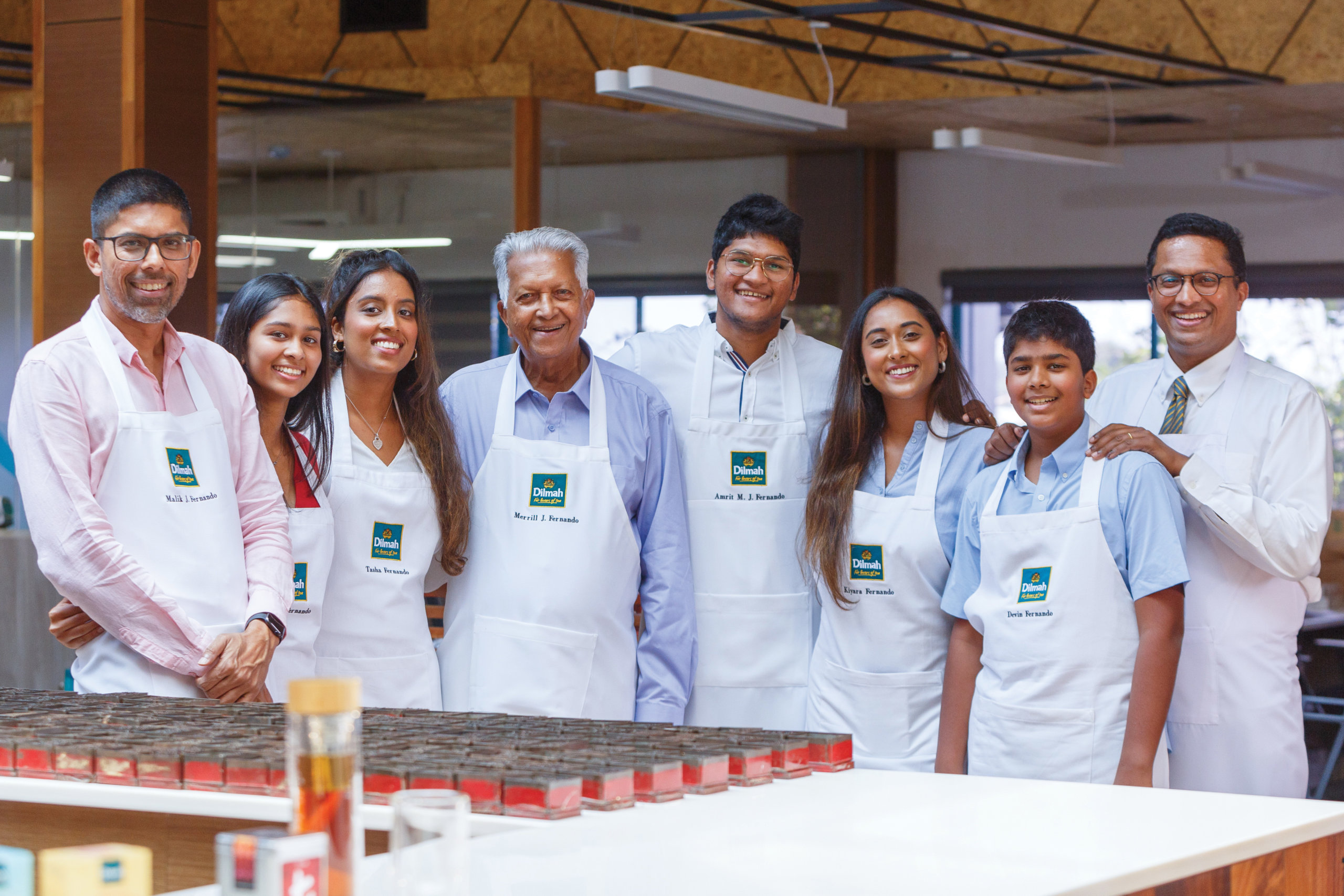 Dilmah Family - Merrill J. Fernando, Dilhan, Malik, Amrit, others