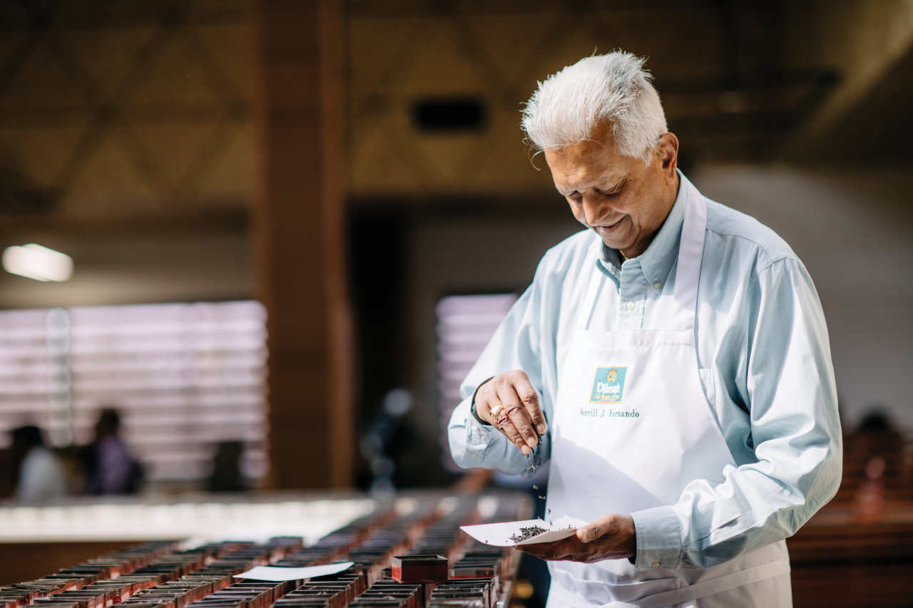 Dilmah Founder Merrill J Fernando at work