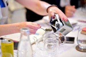 Tasting tea at Dilmah School of Tea