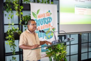 Genesis Centre - Dr Himesh Jayasinghe speaking at the Biodiversity Conservation and Restoration event