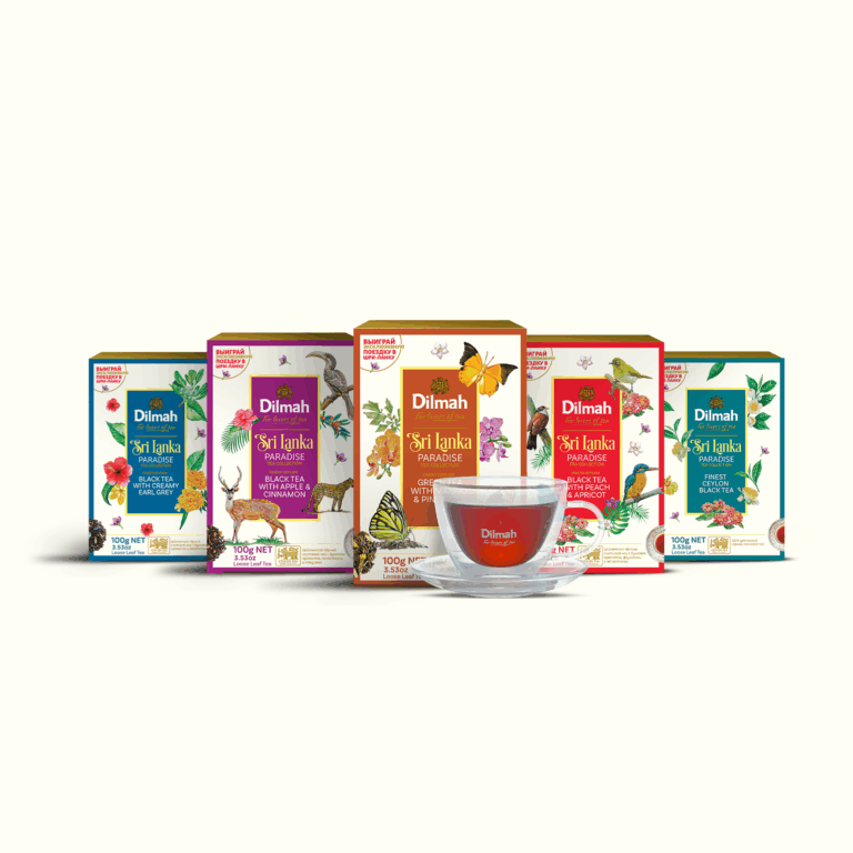 Tea Range boxes packs with cup of tea - Paradise collection