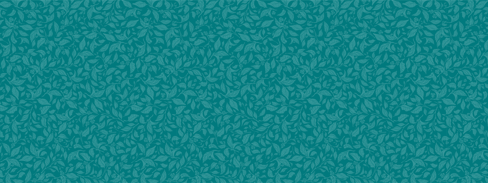 Tea leaf teal background pattern