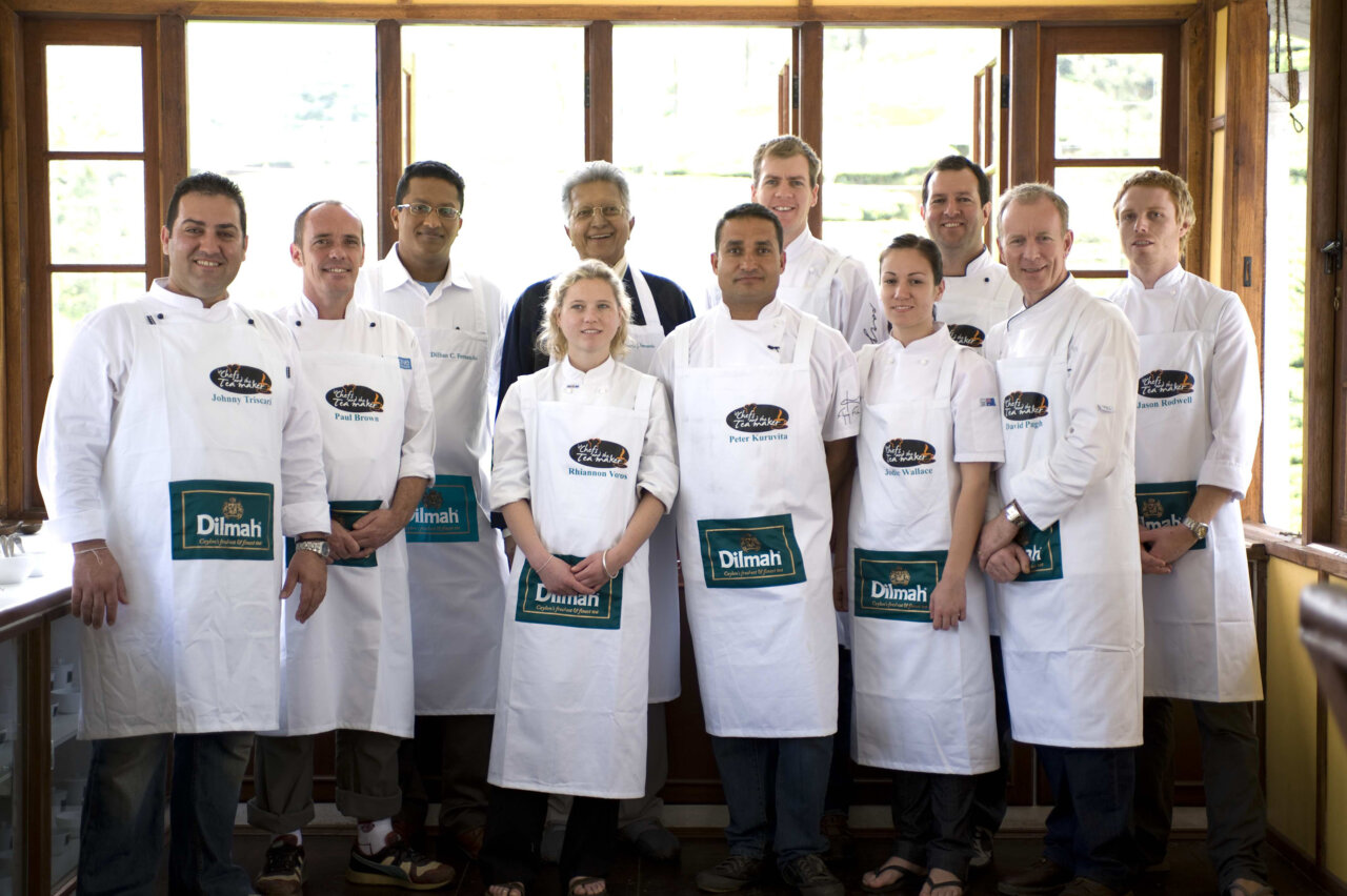 Ten chefs with the teamaker group photo