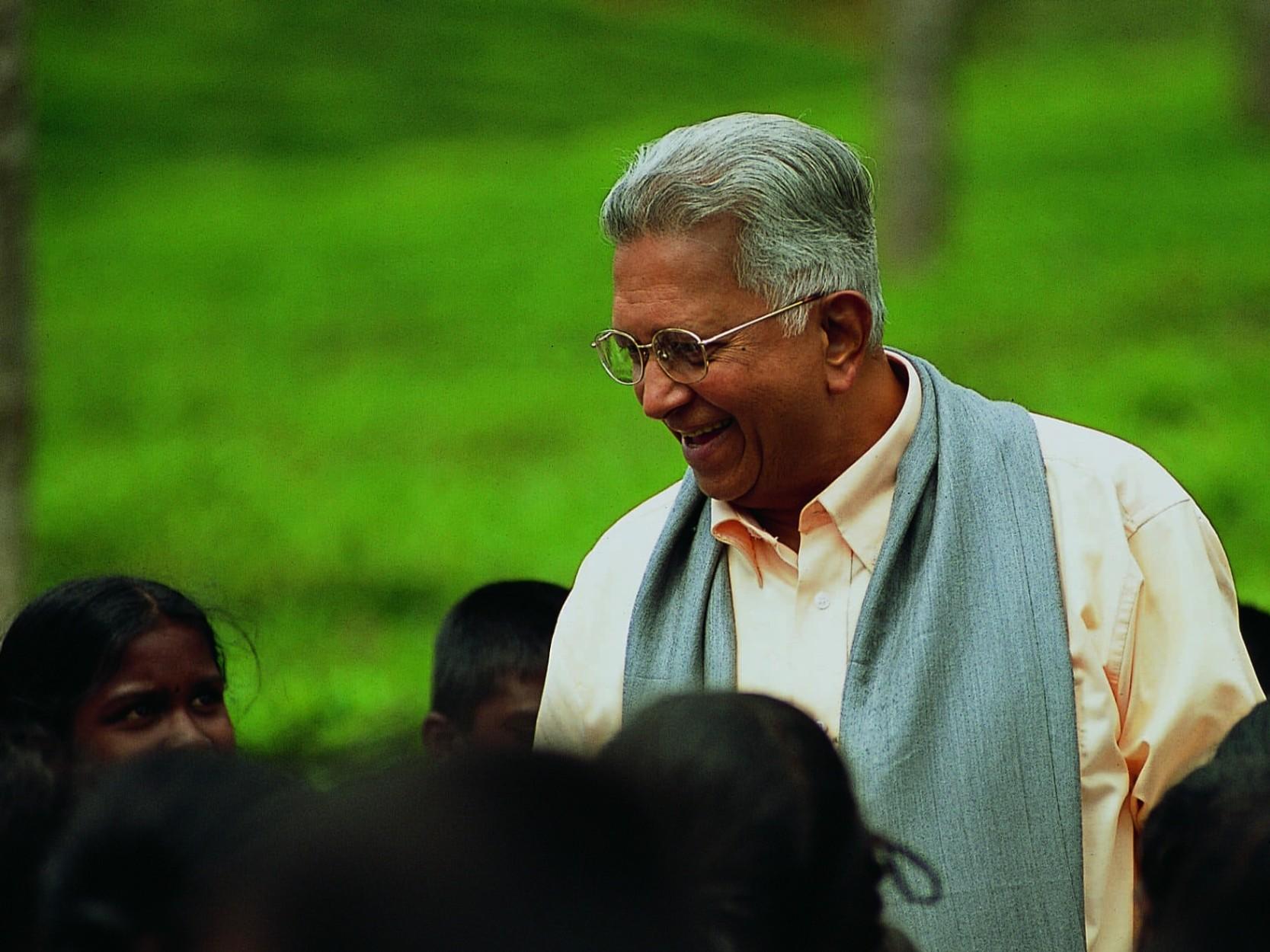 Dilmah founder Merrill J. Fernando at an MJF Foundation event